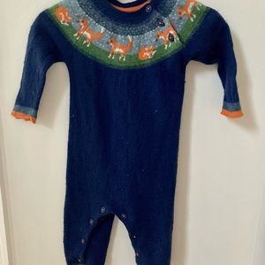 Baby Boden wool fox jumpsuit 🦊